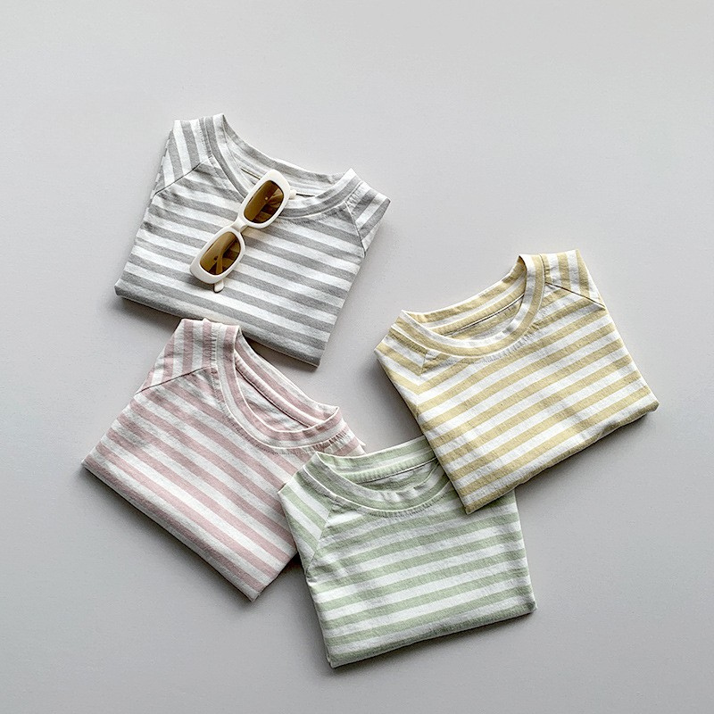 マカロンカラーボーダーTシャツ