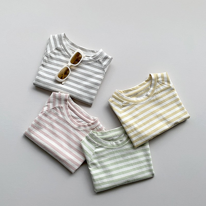 マカロンカラーボーダーTシャツ