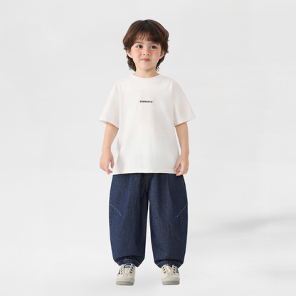 薄手デニムロングパンツ