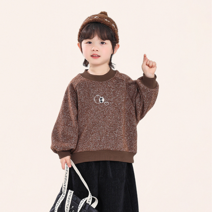 胸元刺繍スウェット