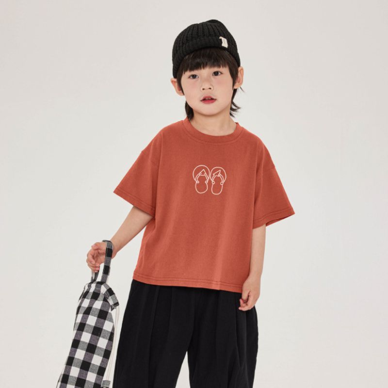 サンダルイメージプリントTシャツ