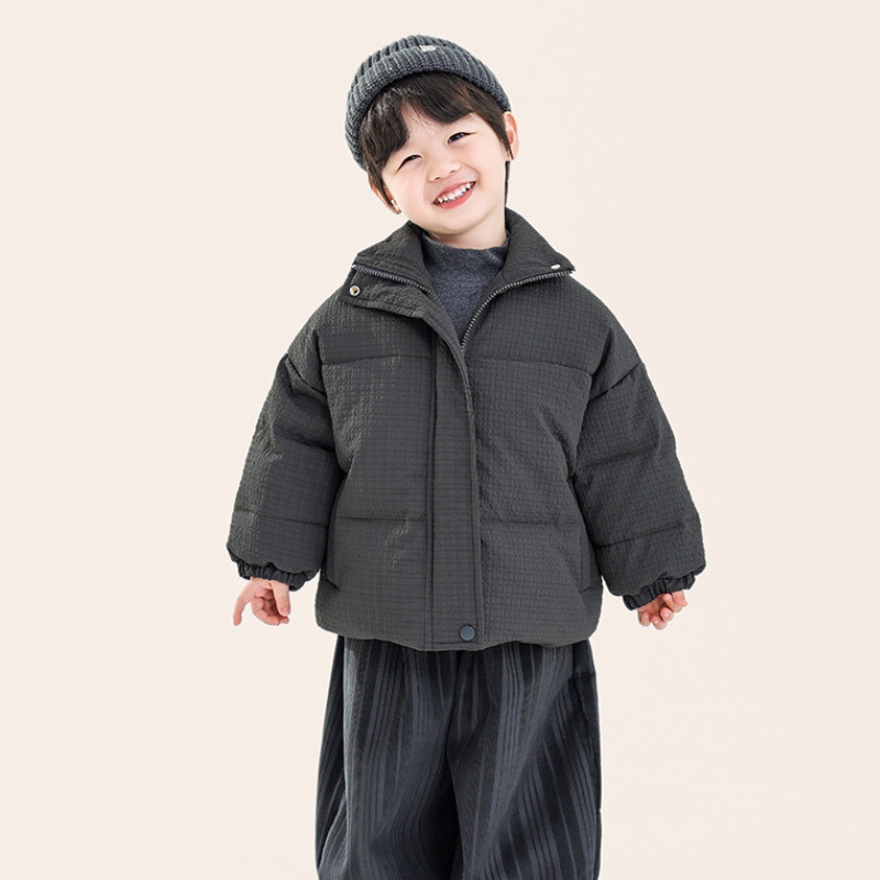 テクスチャード中綿ジャケット