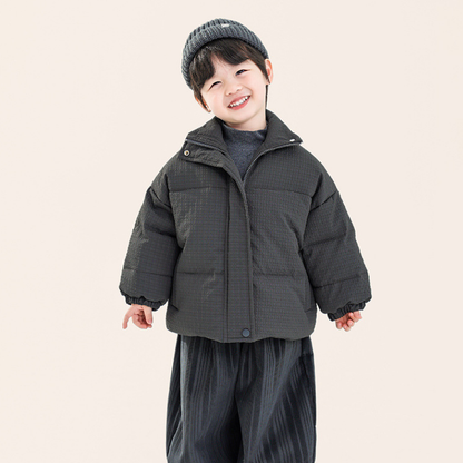 テクスチャード中綿ジャケット