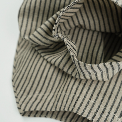 ストライプ七分丈ハーレムパンツ