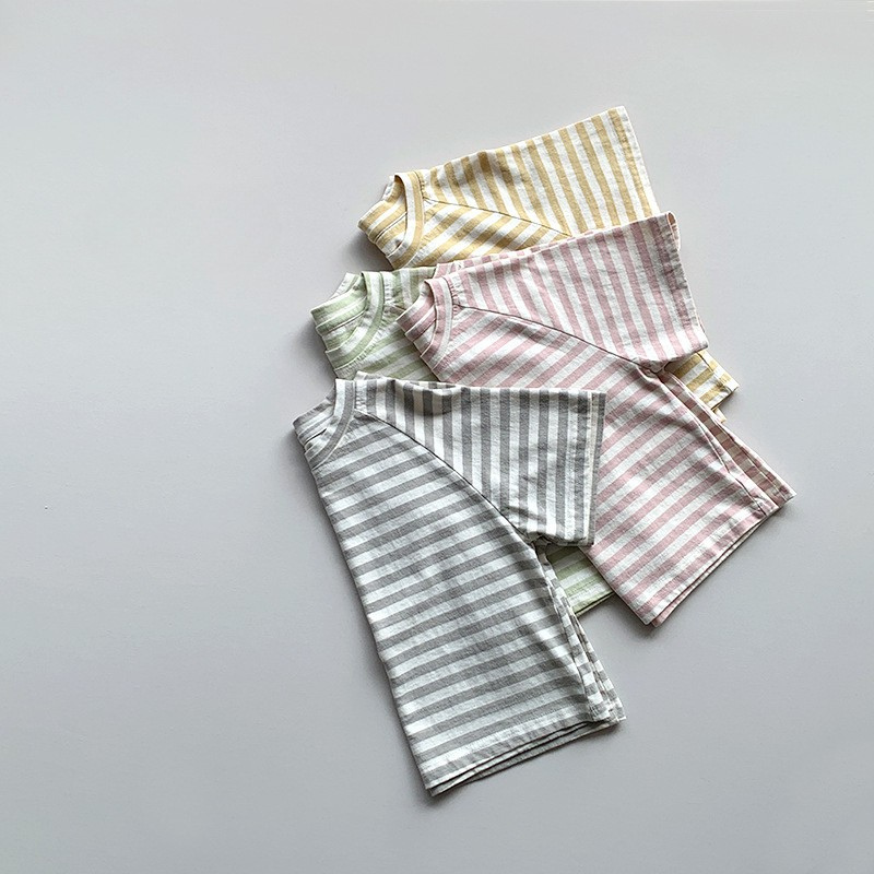 マカロンカラーボーダーTシャツ