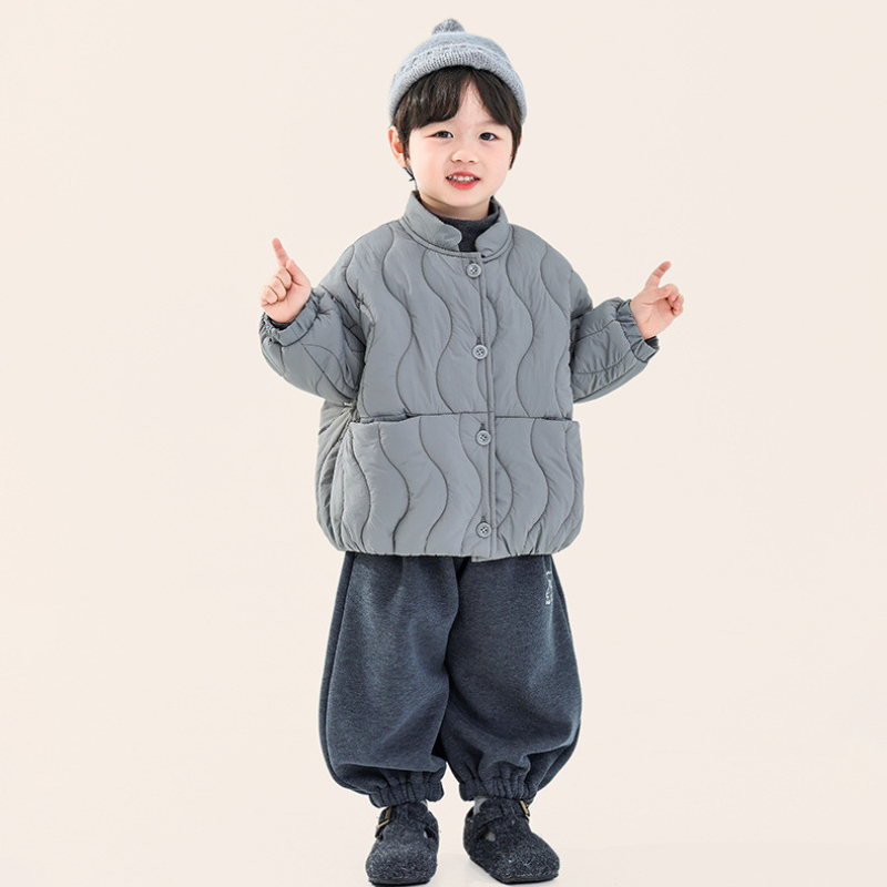 ウェーブキルト中綿ジャケット