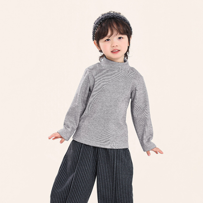 かすか縦ストライプ裏ボアインナー