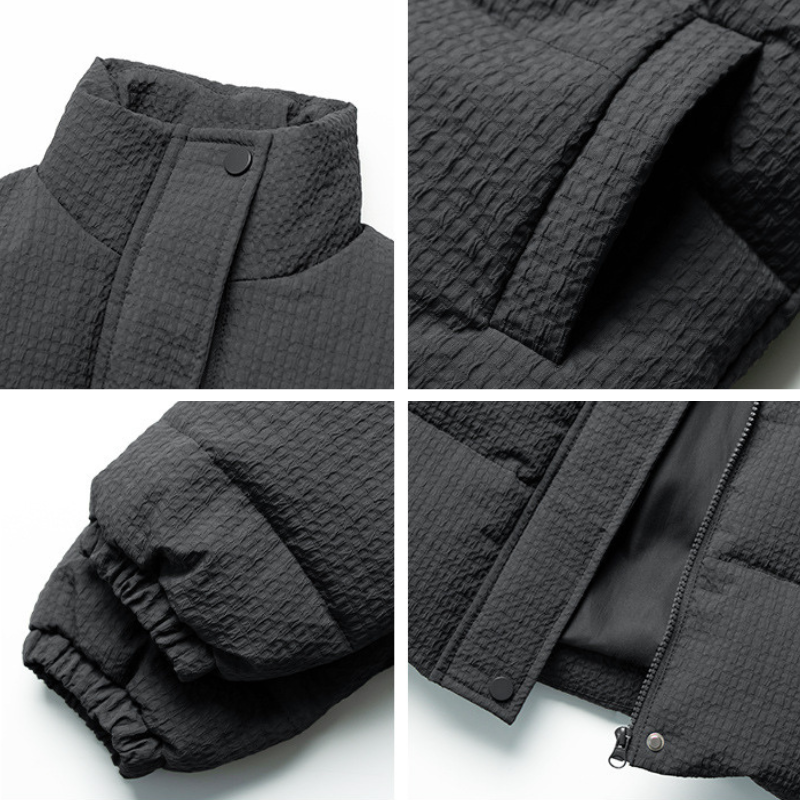 テクスチャード中綿ジャケット