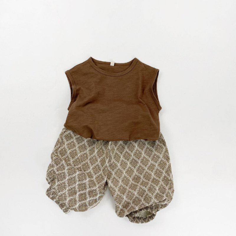 ヴィンテージ柄バルーンパンツ