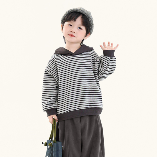 細ボーダーフーディー