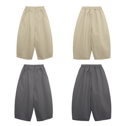 ベーシック綿スラックス