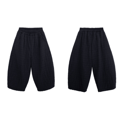 シャドー柄裏ボアパンツ