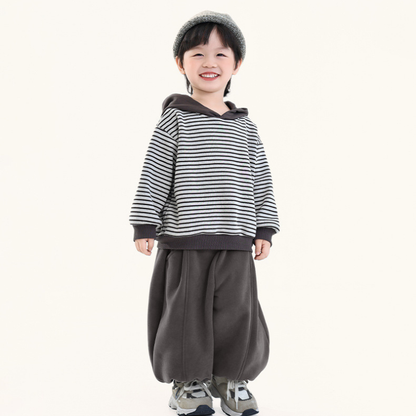 細ボーダーフーディー