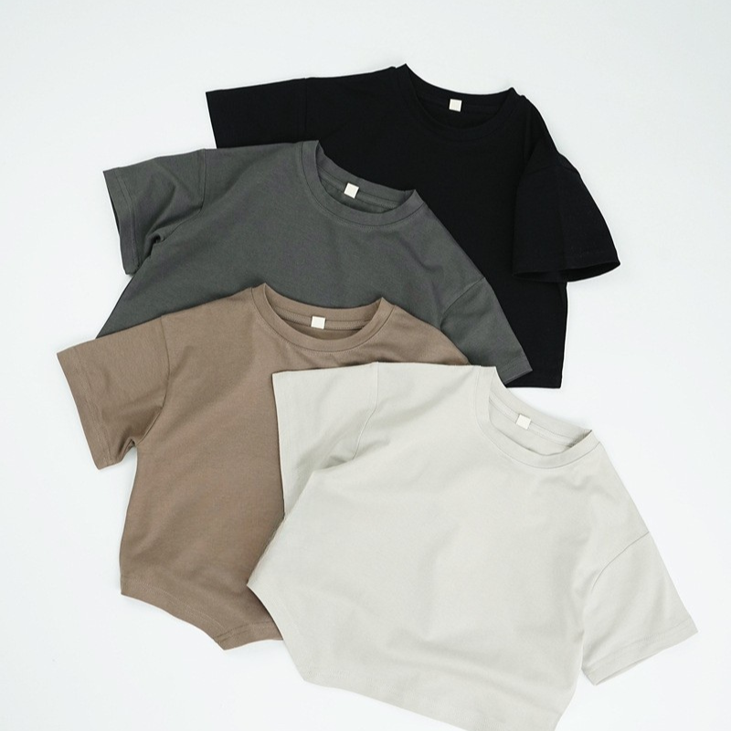 裾デザイン半袖Tシャツ