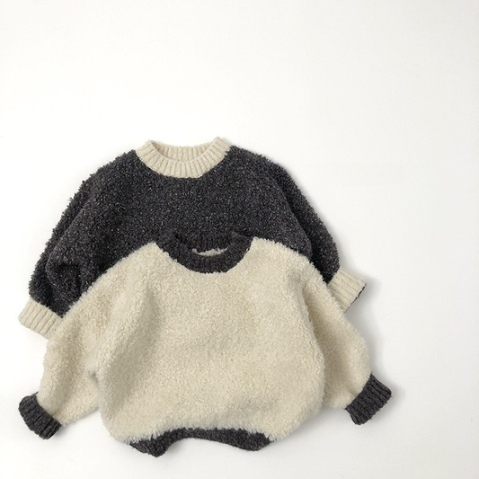 厚手ボアヤーンニット