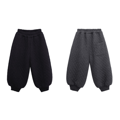 ダイヤモンドキルト裾ゴムパンツ