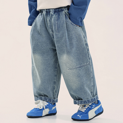 2色ヴィンテージカラーデニムパンツ