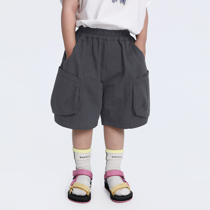 斜め立体大ポケットハーフパンツ