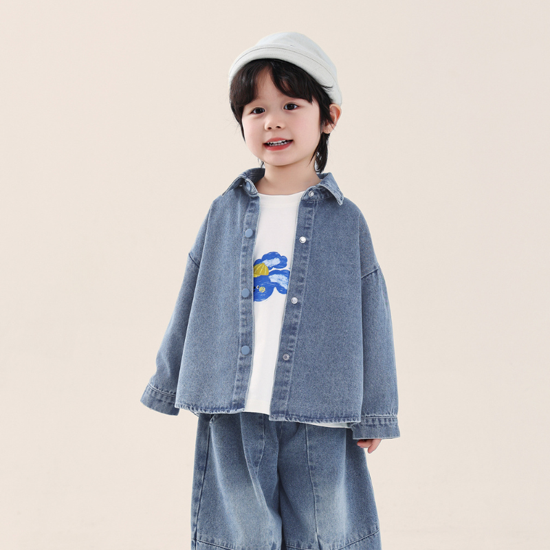 純色デニムジャケット