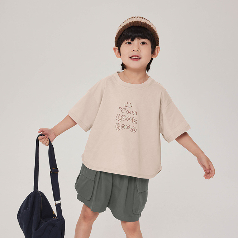 線描きプリントＴシャツ