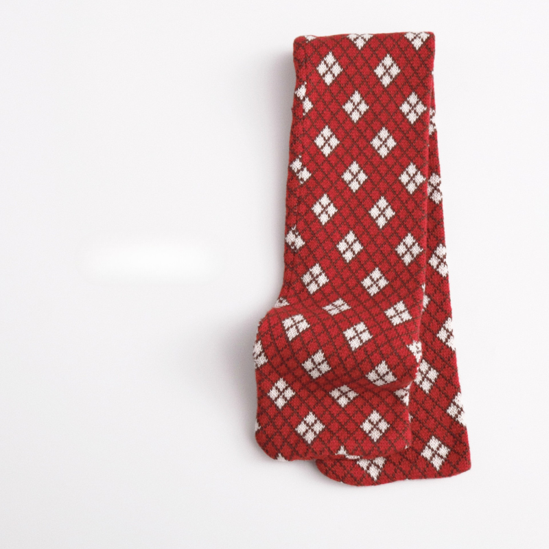 綿100%チェックマフラー