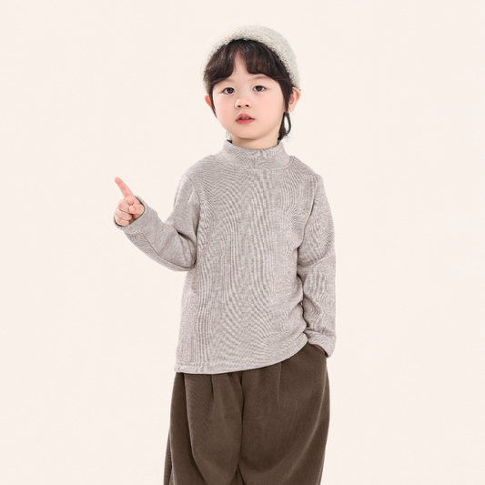 かすか縦ストライプ裏ボアインナー