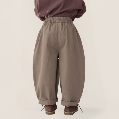 ベーシック純綿ロングパンツ