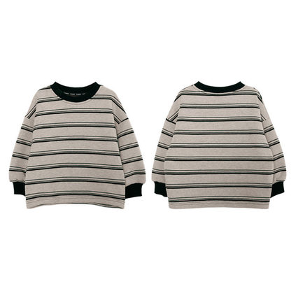 ワイドボーダー裏ボアスウェット