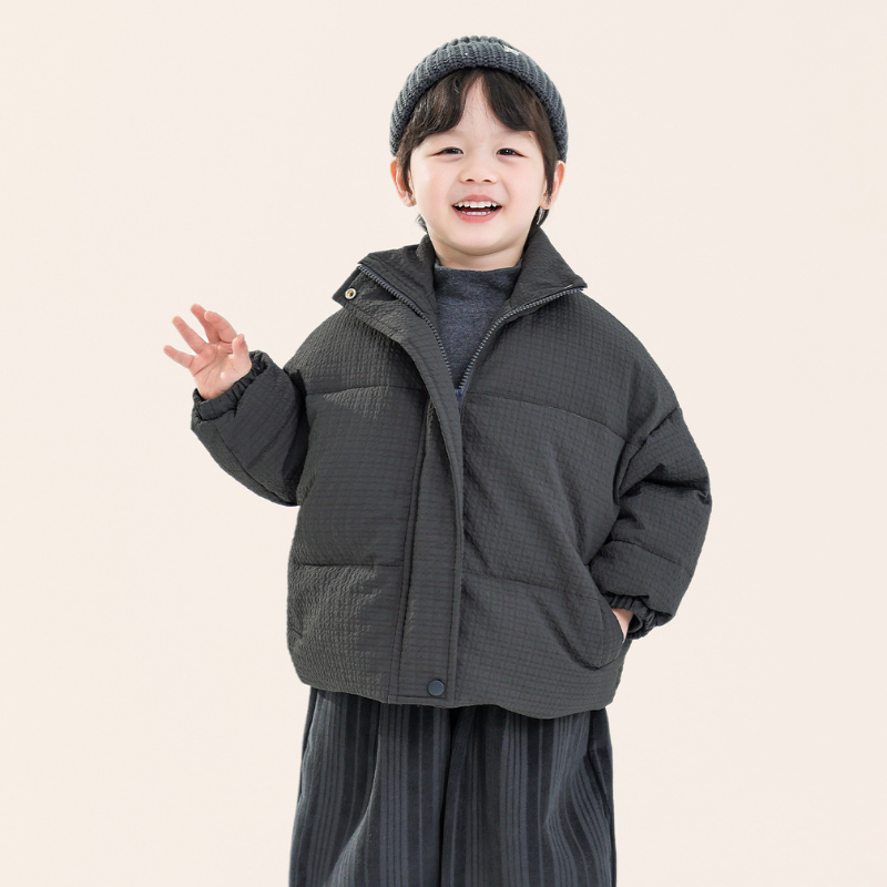 テクスチャード中綿ジャケット