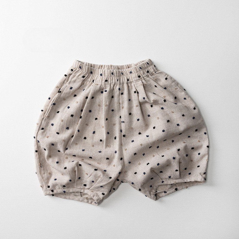 コットンリネンバルーンショートパンツ