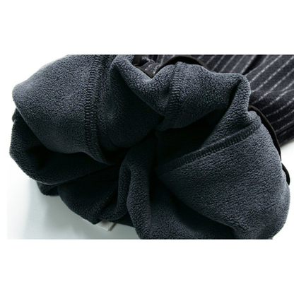 チョークストライプ裏ボアパンツ