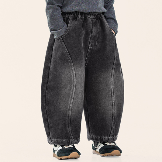 ヴィンテージ加工裏ボアデニムパンツ