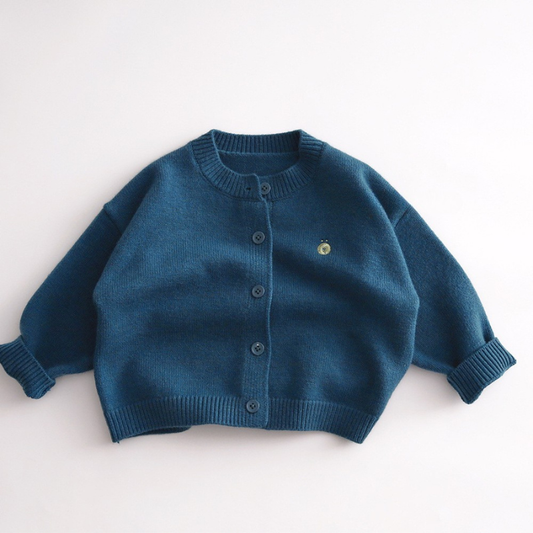 胸元刺繍カーディガン