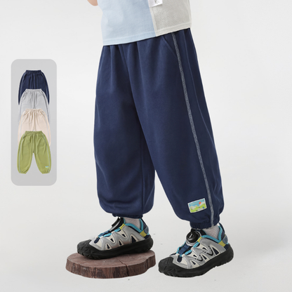 速乾素材ゴム裾スウェットパンツ