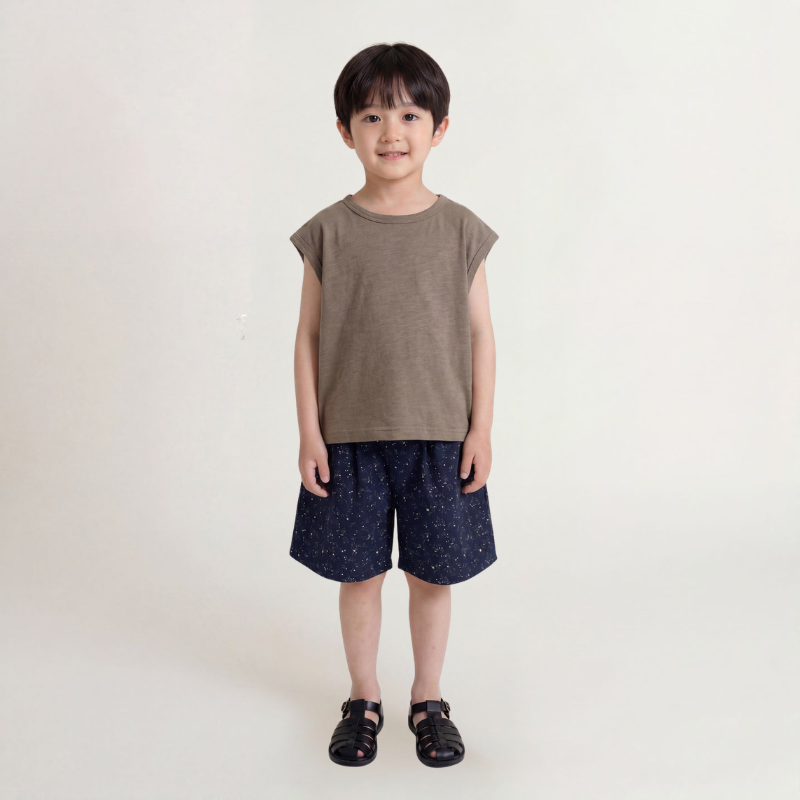 小花柄ハーフパンツ