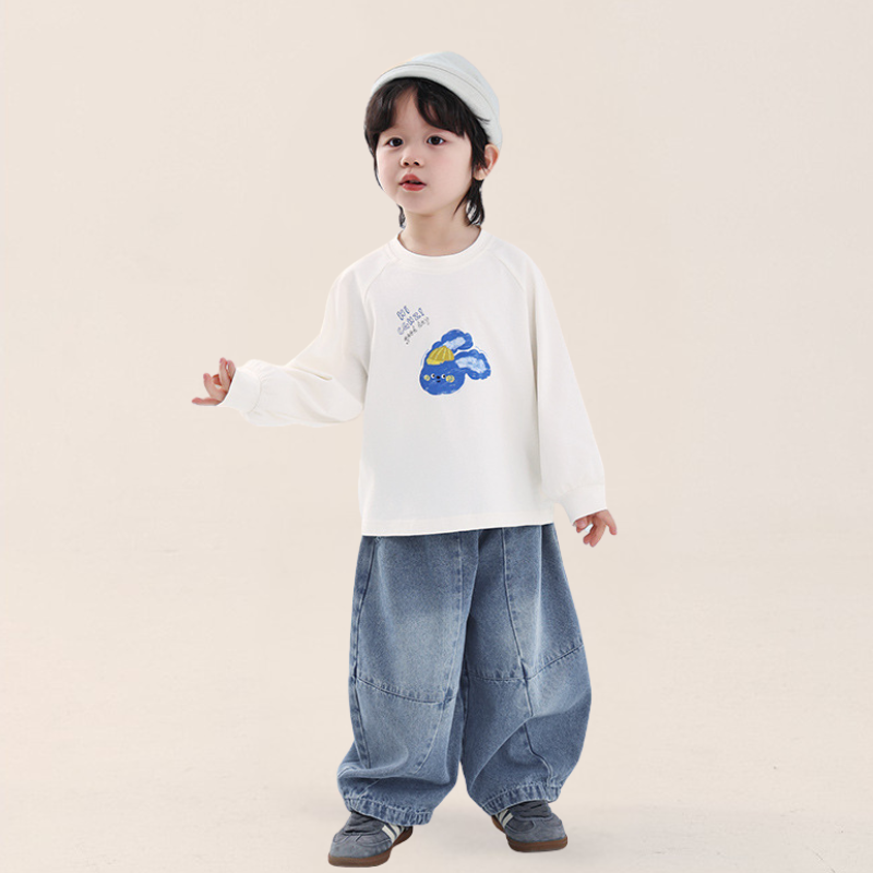 パッチワークデニムパンツ