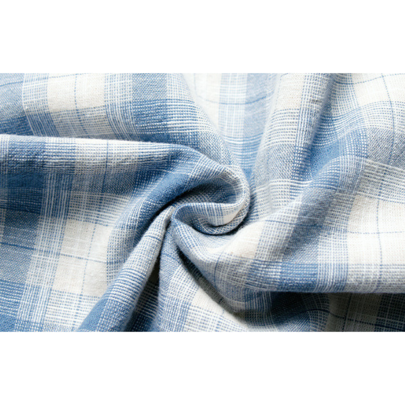 綿100%フード付きチェックシャツ