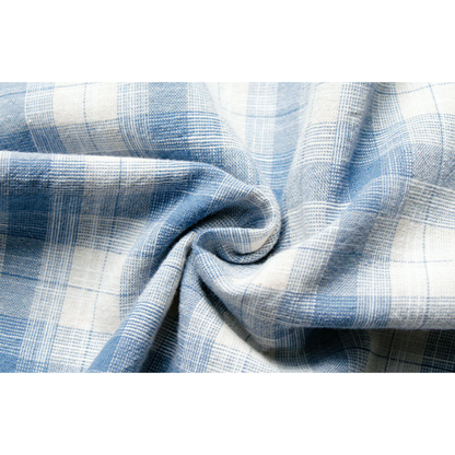 綿100%フード付きチェックシャツ