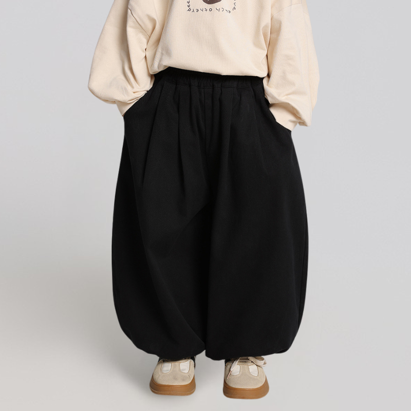 バルーン純綿ロングパンツ