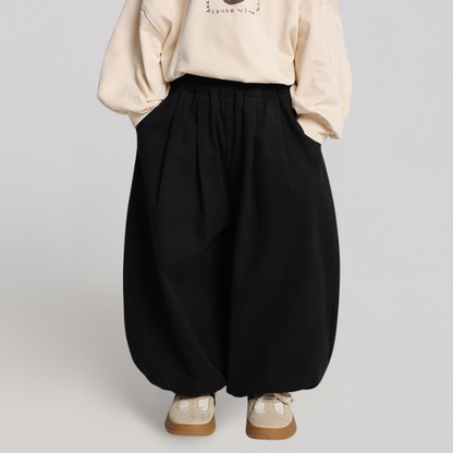 バルーン純綿ロングパンツ