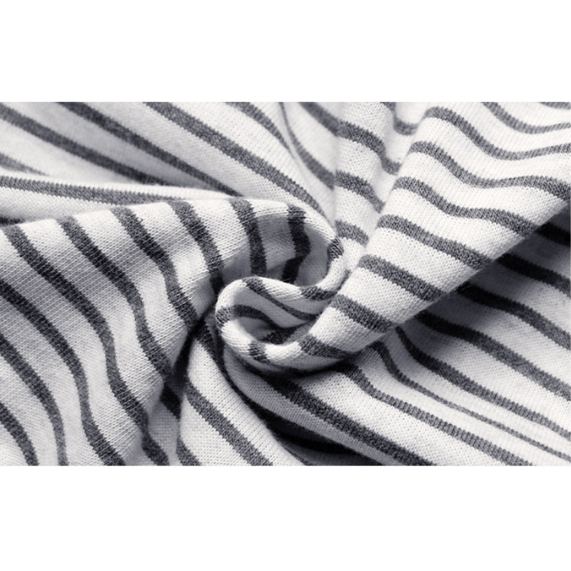 ニュアンスグレーボーダーパーカー