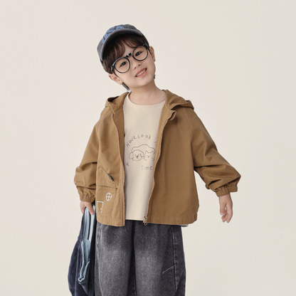 ハウスポケットフード付きジップアップ