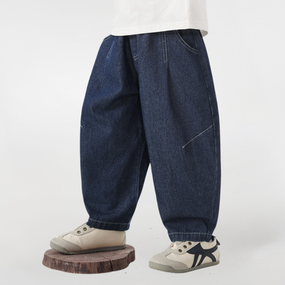 薄手デニムロングパンツ