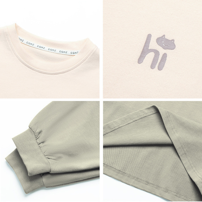 純棉クルーネックTシャツ