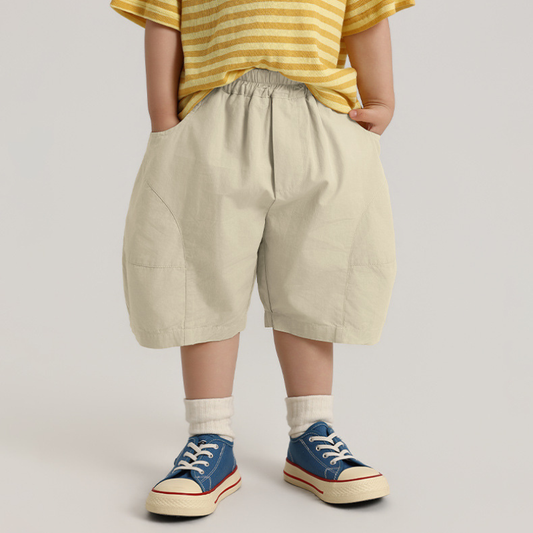 シンプル純綿ショートパンツ