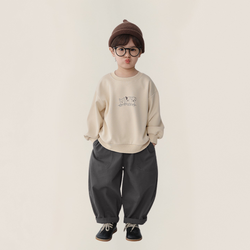 ベーシック純綿ロングパンツ