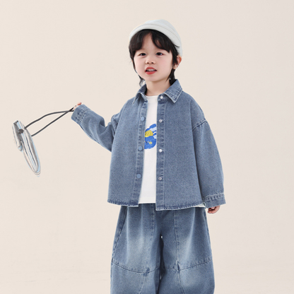 純色デニムジャケット