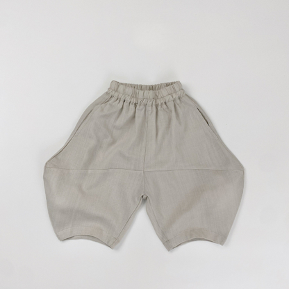 リヨセル素材七分パンツ
