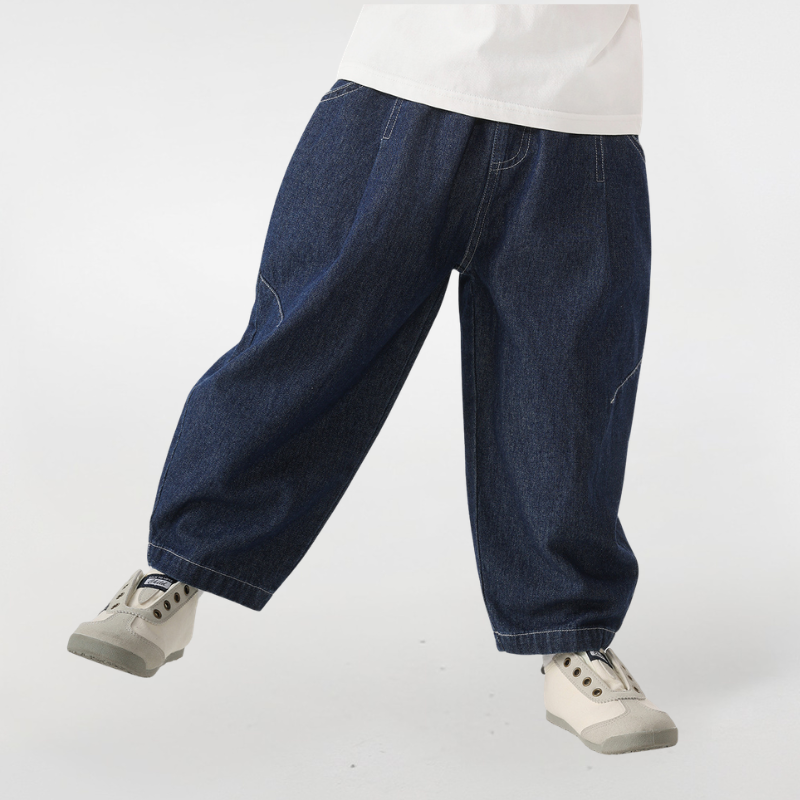薄手デニムロングパンツ