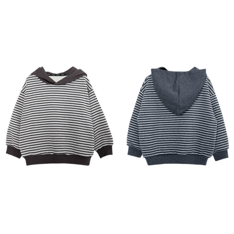 細ボーダーフーディー